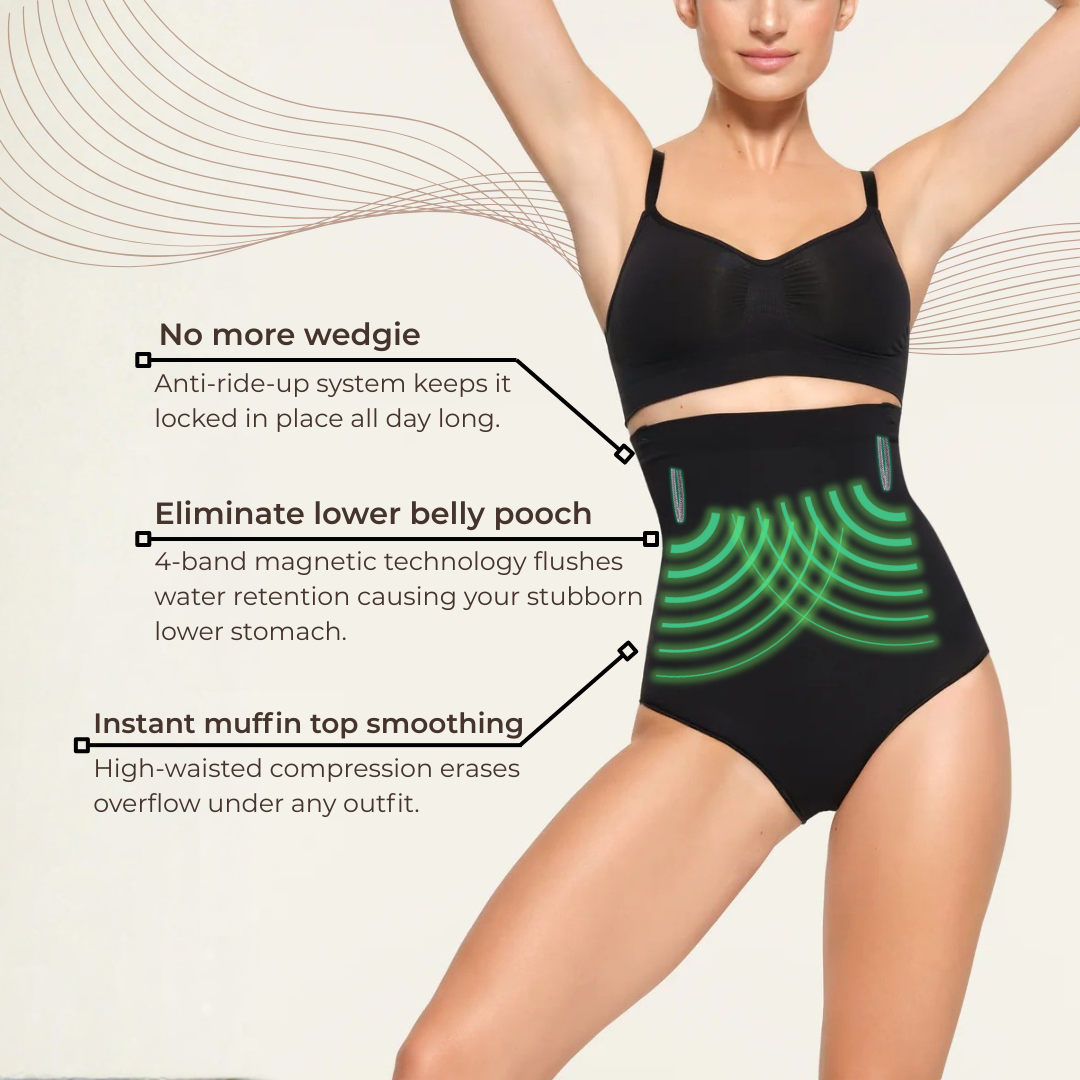LACULOTTE™ || All-Day High-Waisted 4-Band Magnetic Drainage Panty