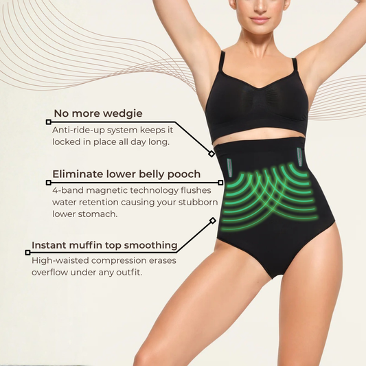 LACULOTTE™ ||| All-Day High-Waisted 4-Band Magnetic Drainage Panty